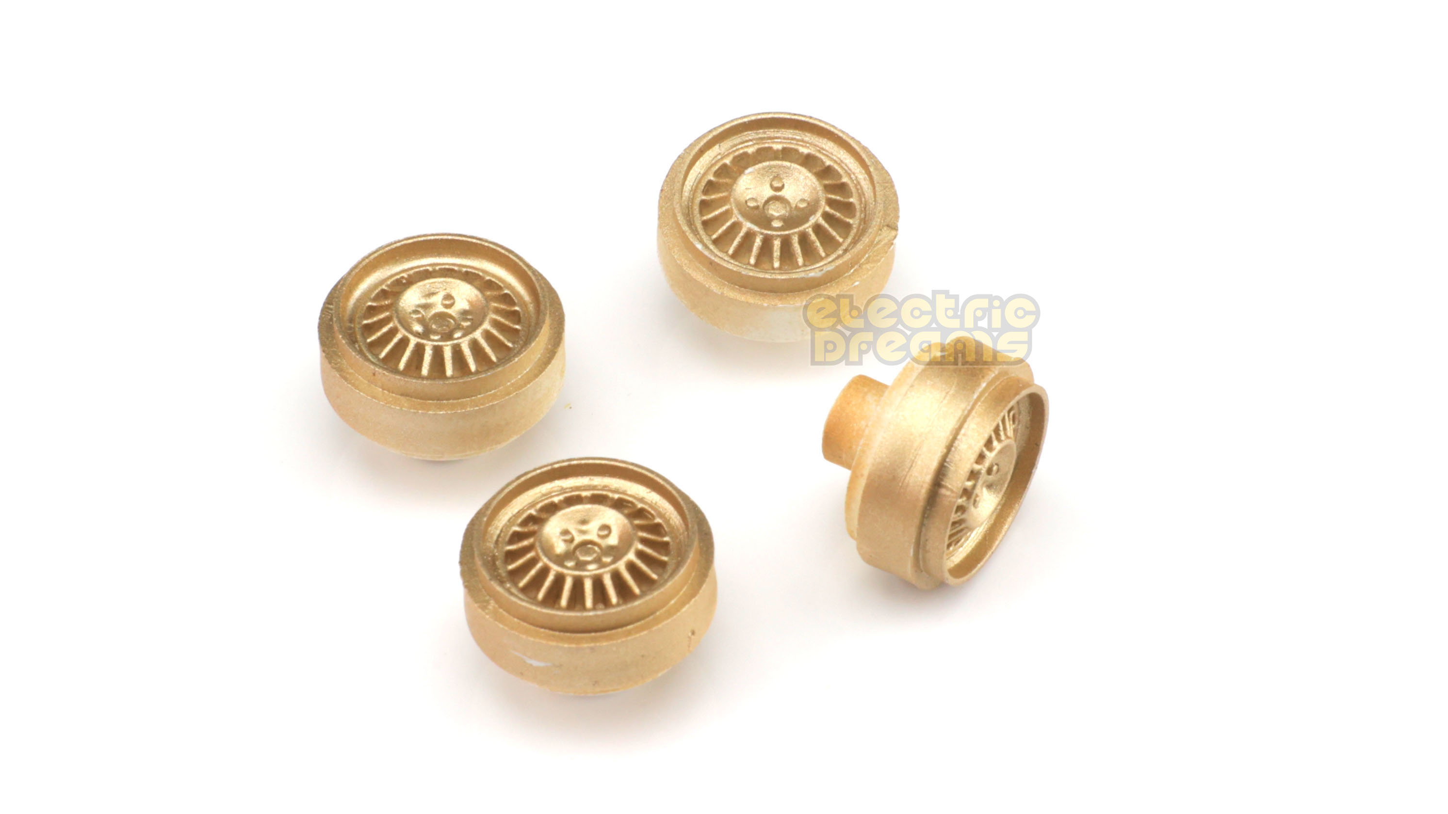 Team Slot 59041 - Pack of 4 Wheels - R5 Maxi Gold Fronts